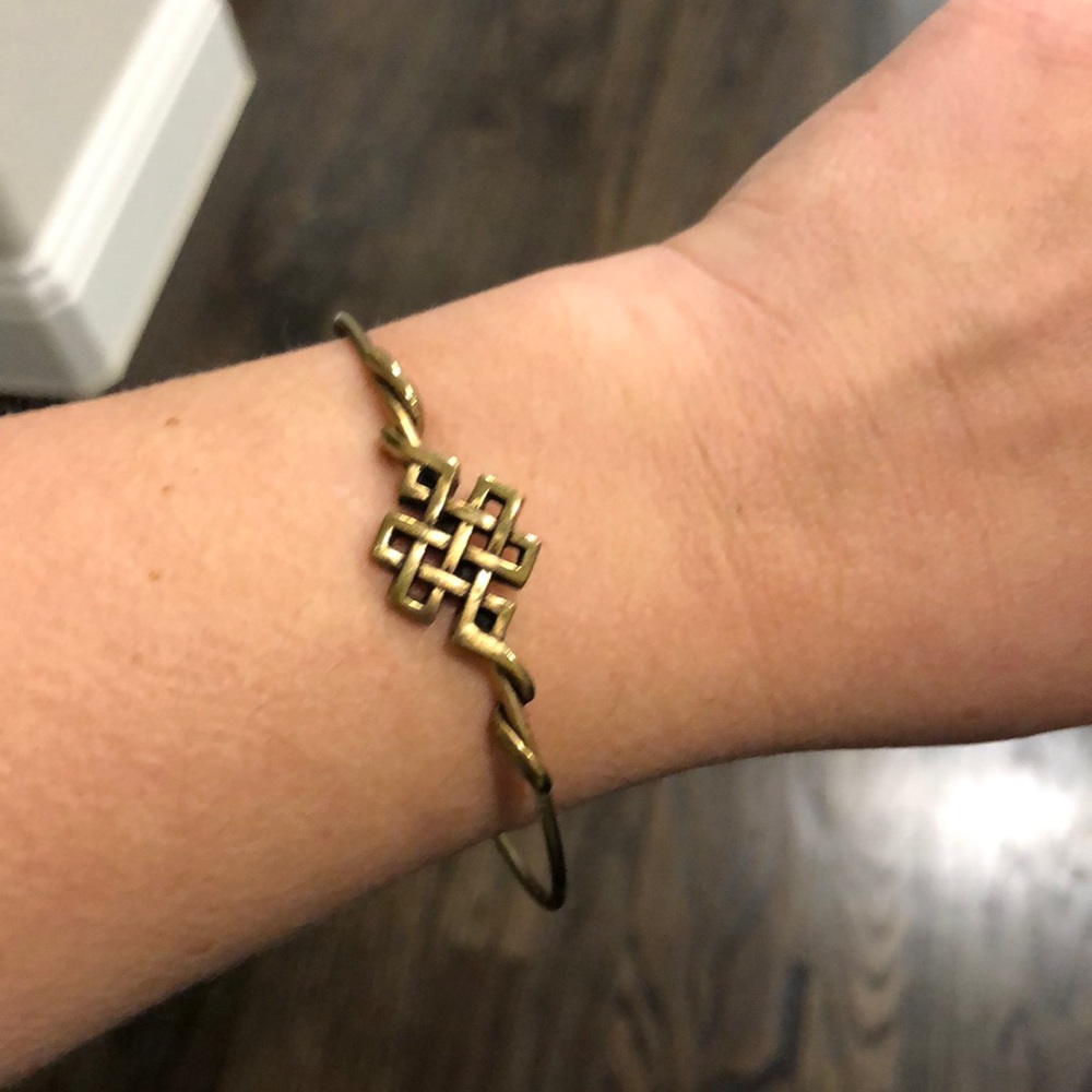 Alex and Ani Endless Knot wrap bracelet